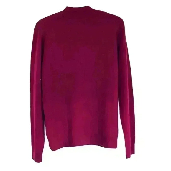 Lanpulux Womens Sweater 100% Wool XL Red - Picture 2 of 5